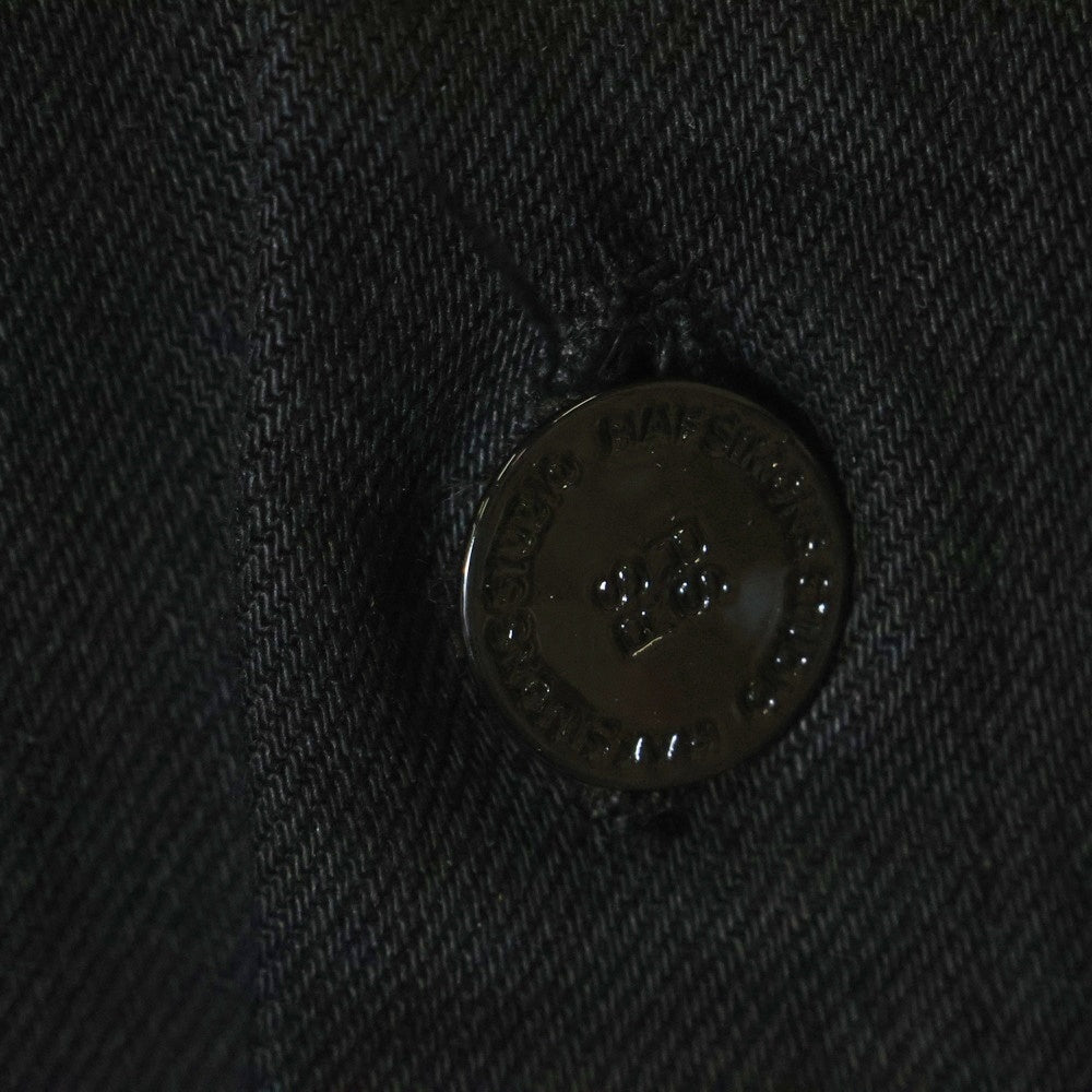 RAF SIMONS(ラフシモンズ) PIN OVERSIZED DENIM SHIRT オーバーサイズデニムシャツ ブラック 222-M243