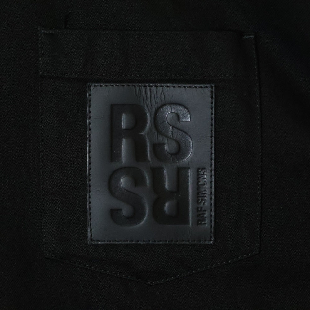 RAF SIMONS(ラフシモンズ) PIN OVERSIZED DENIM SHIRT オーバーサイズデニムシャツ ブラック 222-M243