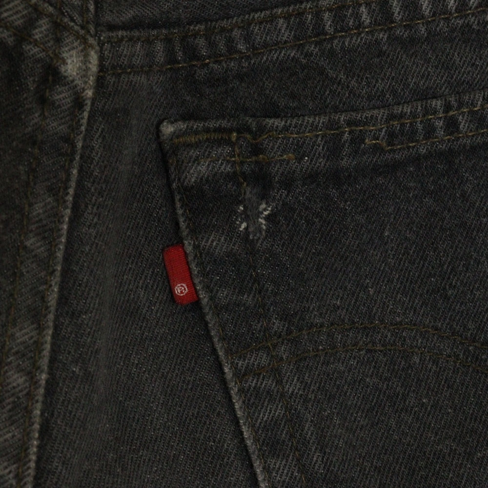 Levi's(リーバイス) 501 USA製 ボタン裏522 スモールe 501-0658 ボタンフライ デニムパンツ ブラック