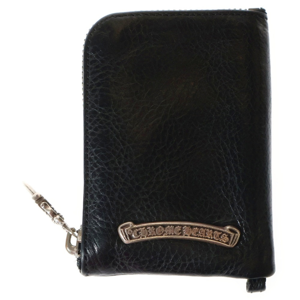 CHROME HEARTS(クロムハーツ) TINY CRS PATCH ZIP WALLET クロスパッチ タイニー ジップウォレット ブラック