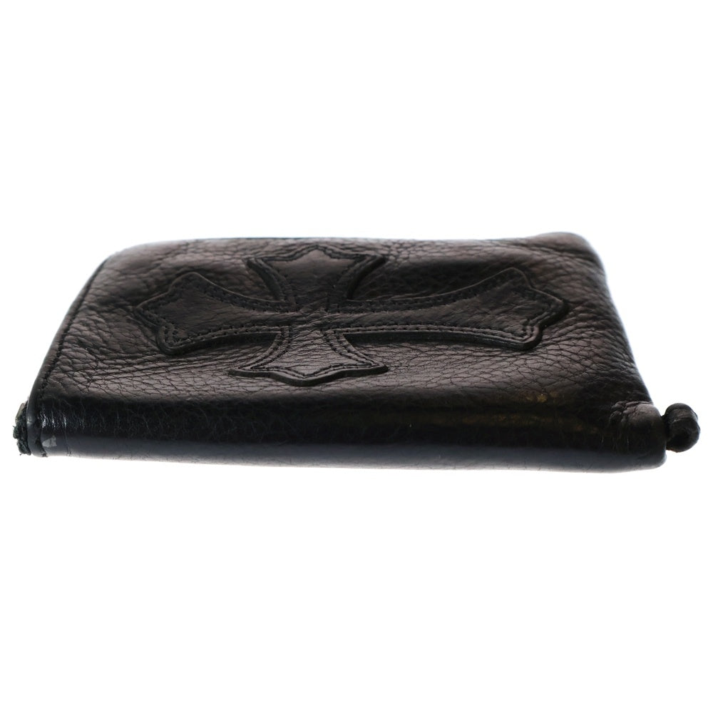 CHROME HEARTS(クロムハーツ) TINY CRS PATCH ZIP WALLET クロスパッチ タイニー ジップウォレット ブラック