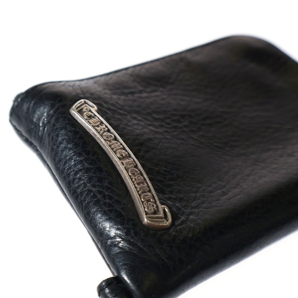 CHROME HEARTS(クロムハーツ) TINY CRS PATCH ZIP WALLET クロスパッチ タイニー ジップウォレット ブラック