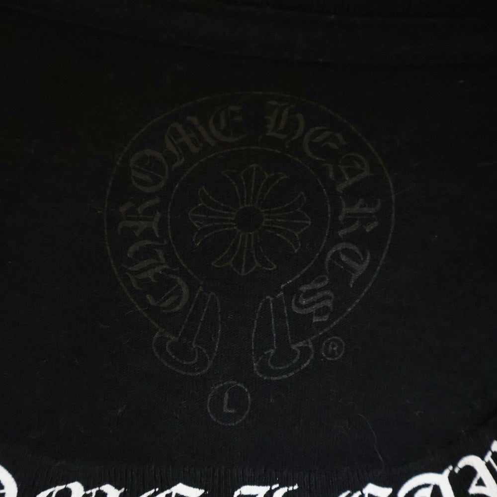 CHROME HEARTS(クロムハーツ) CH L/S /1 ネックロゴプリント 長袖Tシャツ カットソー ブラック