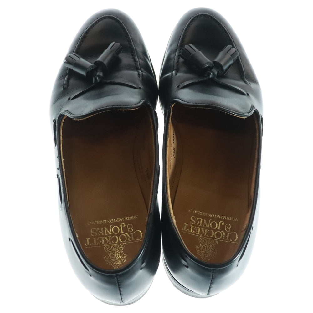 Crockett&Jones(クロケットアンドジョーンズ) CAVENDISH3 6212 12 レザータッセルローファー ブラック