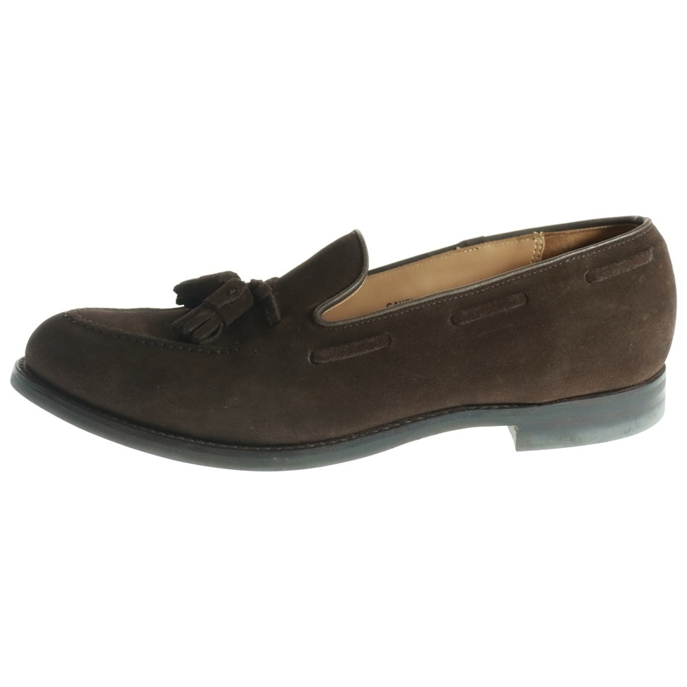Crockett&Jones(クロケットアンドジョーンズ) CAVENDISH3 26212 スウェードレザー タッセルローファー ブラウン