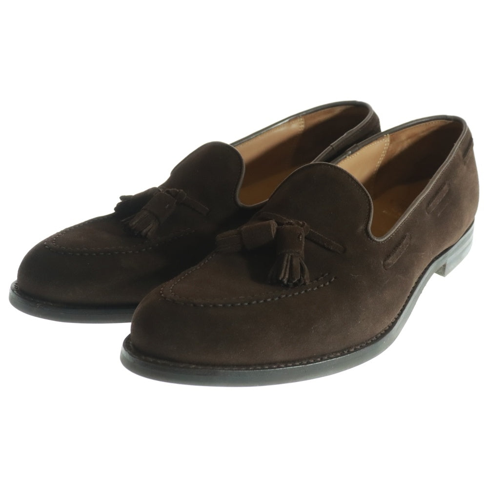 Crockett&Jones(クロケットアンドジョーンズ) CAVENDISH3 26212 スウェードレザー タッセルローファー ブラウン