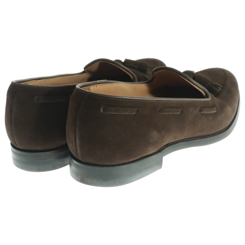 Crockett&Jones(クロケットアンドジョーンズ) CAVENDISH3 26212 スウェードレザー タッセルローファー ブラウン