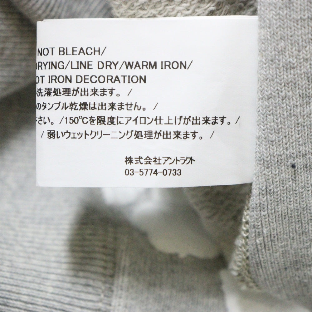 READY MADE(レディメイド) 22AW×DENIM TEARS COTTON WREATH HOODIE フラワープリント コットン プルオーバーパーカー フーディー グレー RE-DT-GY-00-00-08