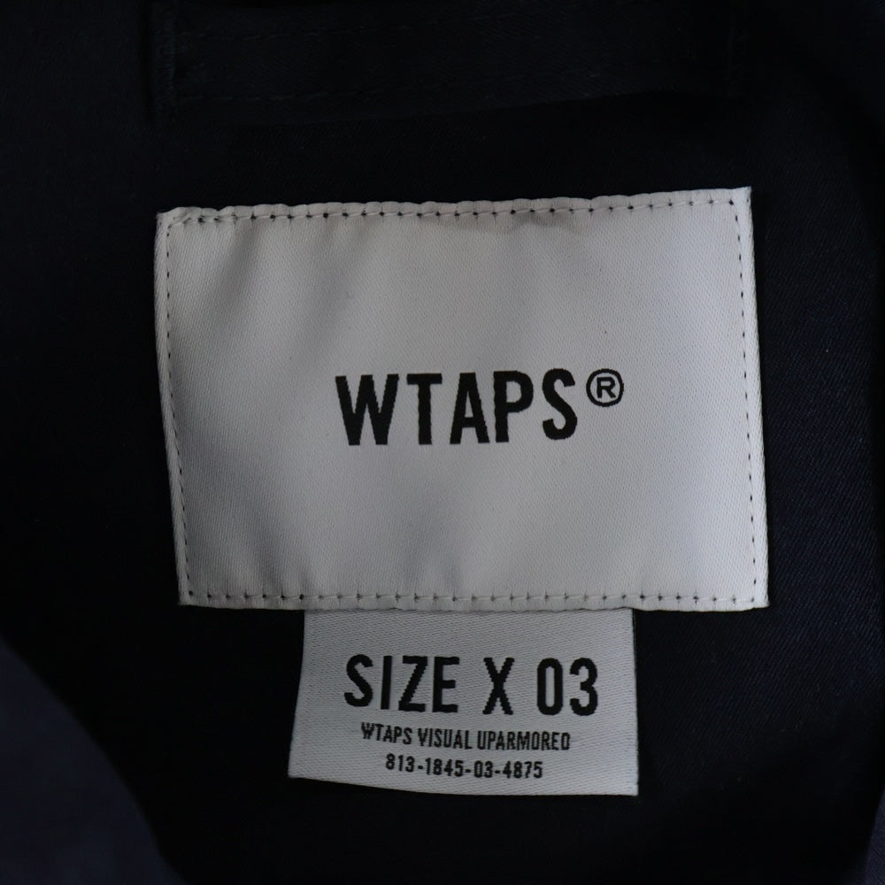 WTAPS(ダブルタップス) 23SS CHIEF JACKET POLY TWILL 231TQDT-JKM02 チーフ コーチジャケット ネイビー