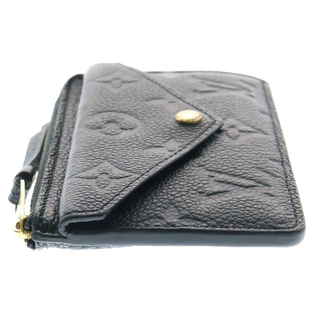 LOUIS VUITTON(ルイヴィトン) モノグラム アンプラント ポルト カルト レクト ヴェルソ コインケース カードケース ブラック/ゴールド M69421 ICチップ反応有