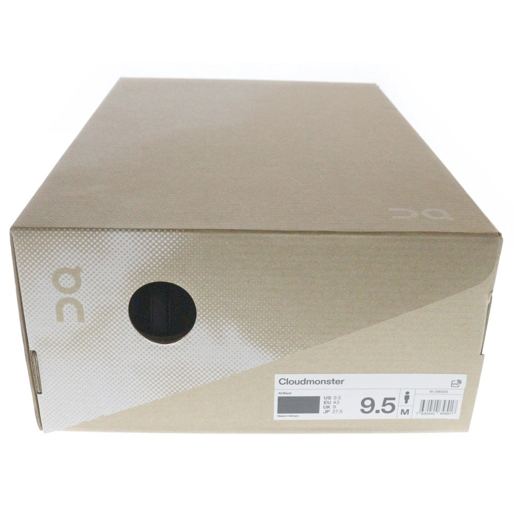 On(オン) Cloudmonster クラウドモンスター ローカットスニーカー ブラック US9.5/27.5cm 61.99025