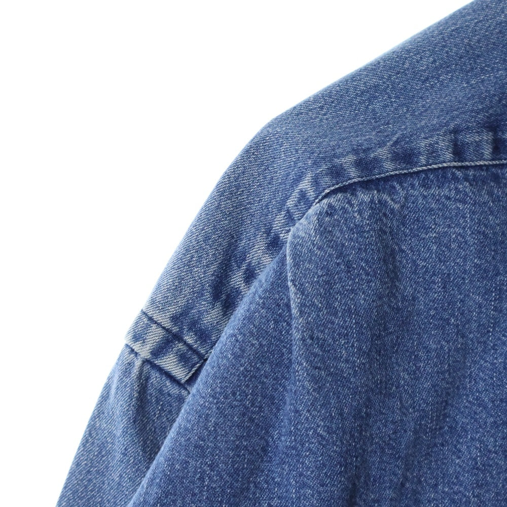 POLO RALPH LAUREN(ポロラルフローレン) 90s VINTAGE POLO COUTRY DUNGAREE 初期ポロベア ヴィンテージ ダンガリー長袖シャツ インディゴ