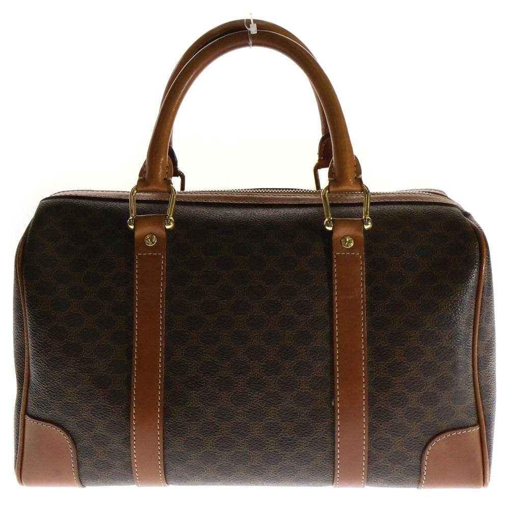 CELINE(セリーヌ) VINTAGE マカダム トリオンフ ミニボストンバッグ ハンドバッグ ブラウン