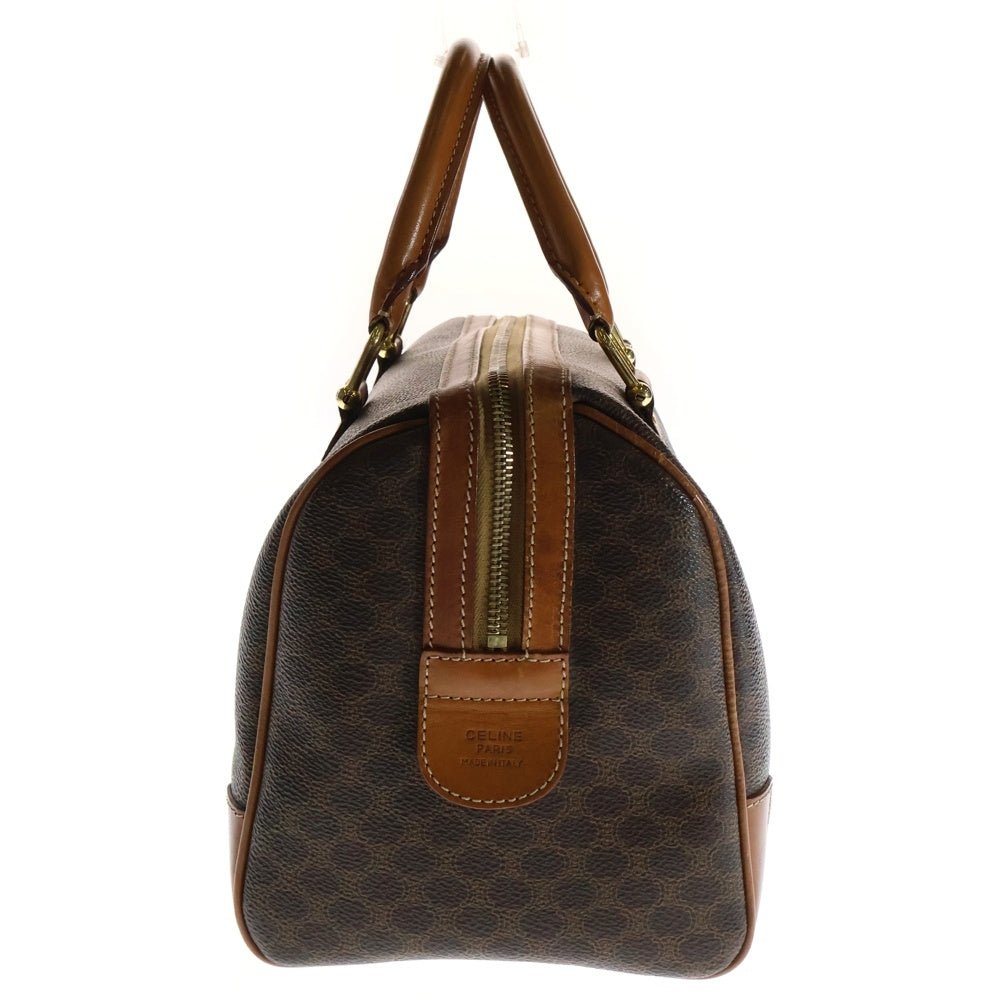 CELINE(セリーヌ) VINTAGE マカダム トリオンフ ミニボストンバッグ ハンドバッグ ブラウン