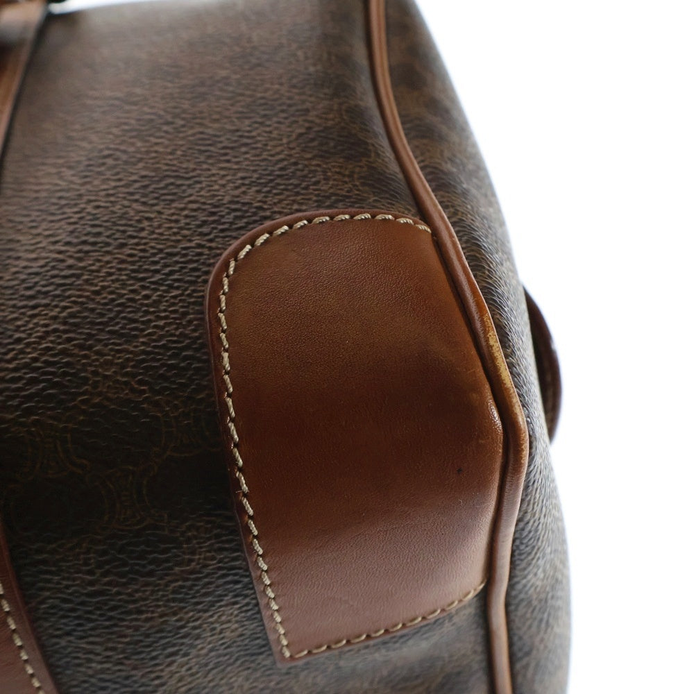 CELINE(セリーヌ) VINTAGE マカダム トリオンフ ミニボストンバッグ ハンドバッグ ブラウン