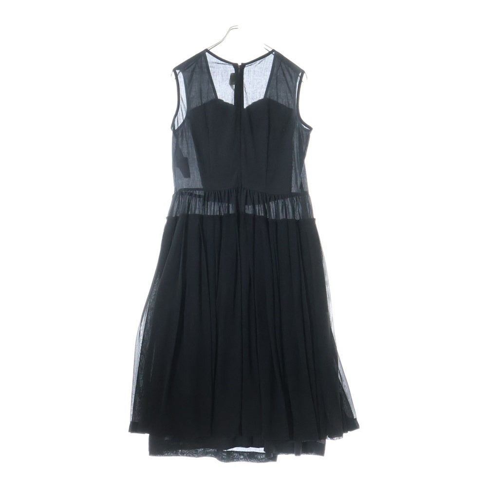 COMME des GARCONS(コムデギャルソン) 16SS ノースリーブ ファープリーツドレスワンピース ブラック レディース GQ-O017