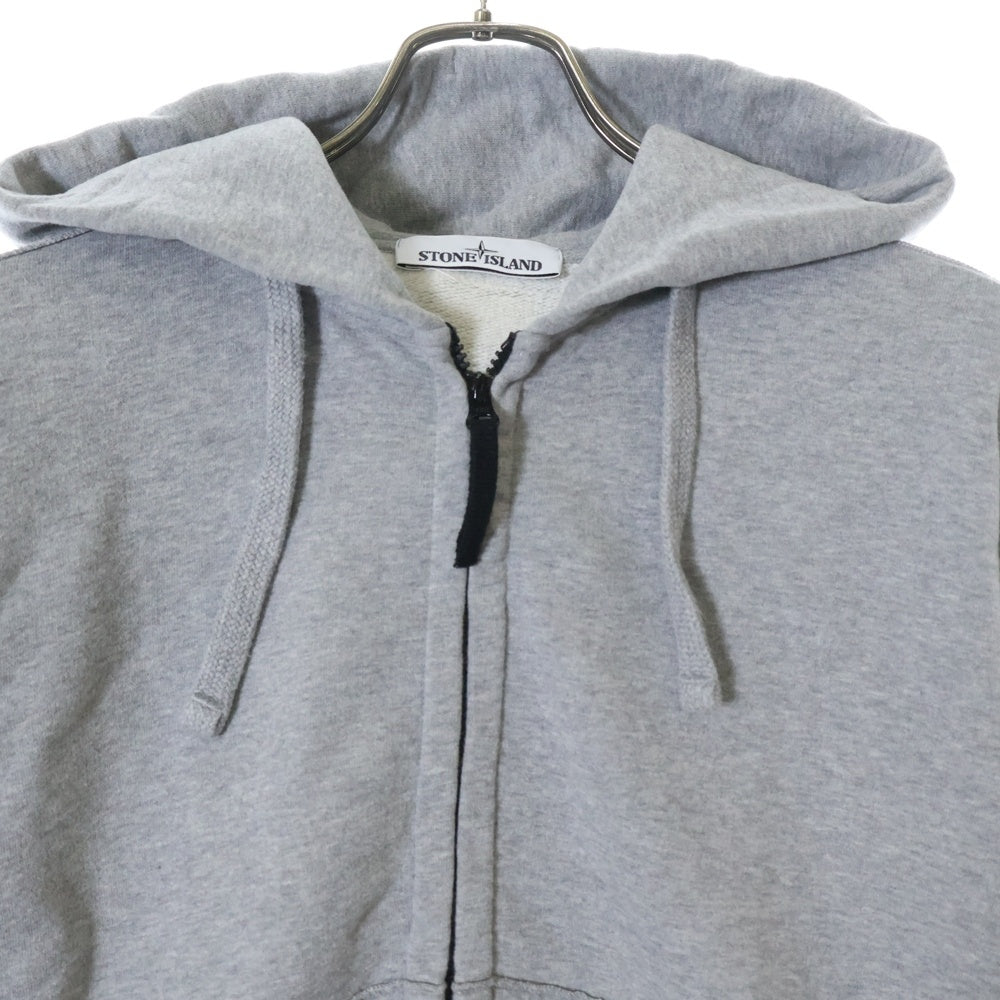 STONE ISLAND(ストーンアイランド) 18AW ワッペンロゴ ジップアップパーカー グレー 691560220