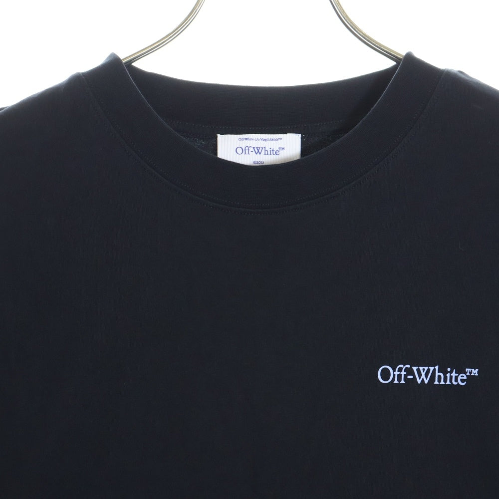 OFF-WHITE(オフホワイト) バックアロープリント ハハアロクルネック半袖Tシャツ カットソー ブラック OMAA120S25JER00G