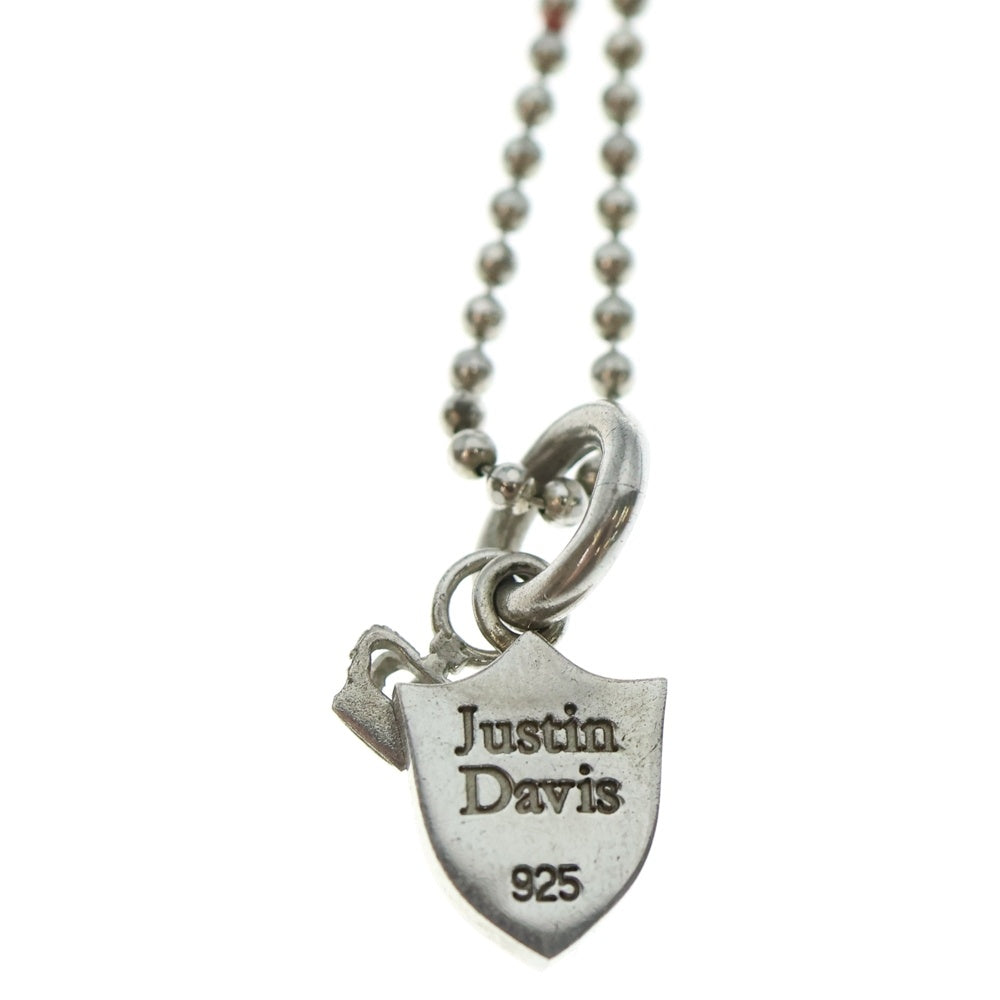Justin Davis(ジャスティンデイヴィス) SHIELD DOG TAG シールドドッグタグ ネックレストップ シルバー SNJ163