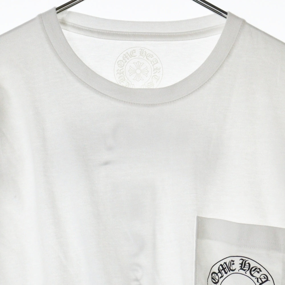 CHROME HEARTS(クロムハーツ) Horseshoe L/S Tee ホースシューロングスリーブ長袖Tシャツ ホワイト