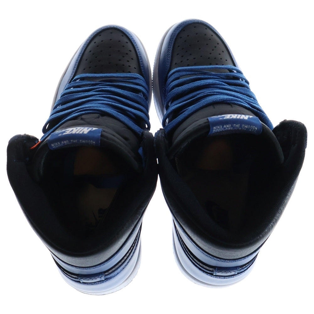 NIKE(ナイキ) AIR JORDAN 1 RETRO HIGH OG 555088-404 エアジョーダン1 レトロ ダークマリーナブルー ハイカットスニーカー ブラック/ブルー US8/26.0cm