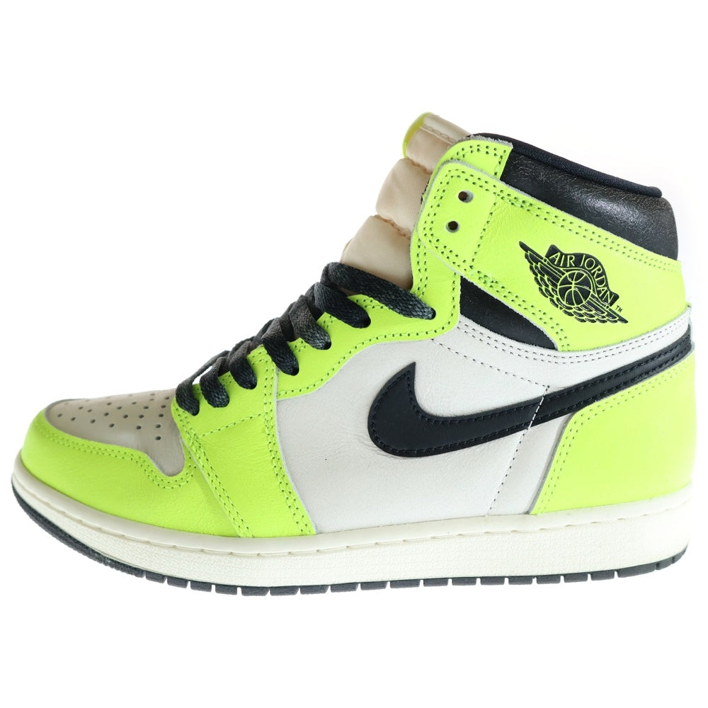 NIKE(ナイキ) AIR JORDAN 1 HIGH OG Volt Visionaire 555088-702 エアジョーダン 1 ハイカットスニーカー ボルト ヴィジョネア イエロー/ホワイト US8.5/26.5cm