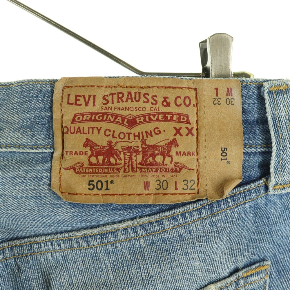 Levi's(リーバイス) W30 L32 501 ORIGINAL RIVETED オリジナル リべテッド ダメージ加工 パッチワーク インディゴ
