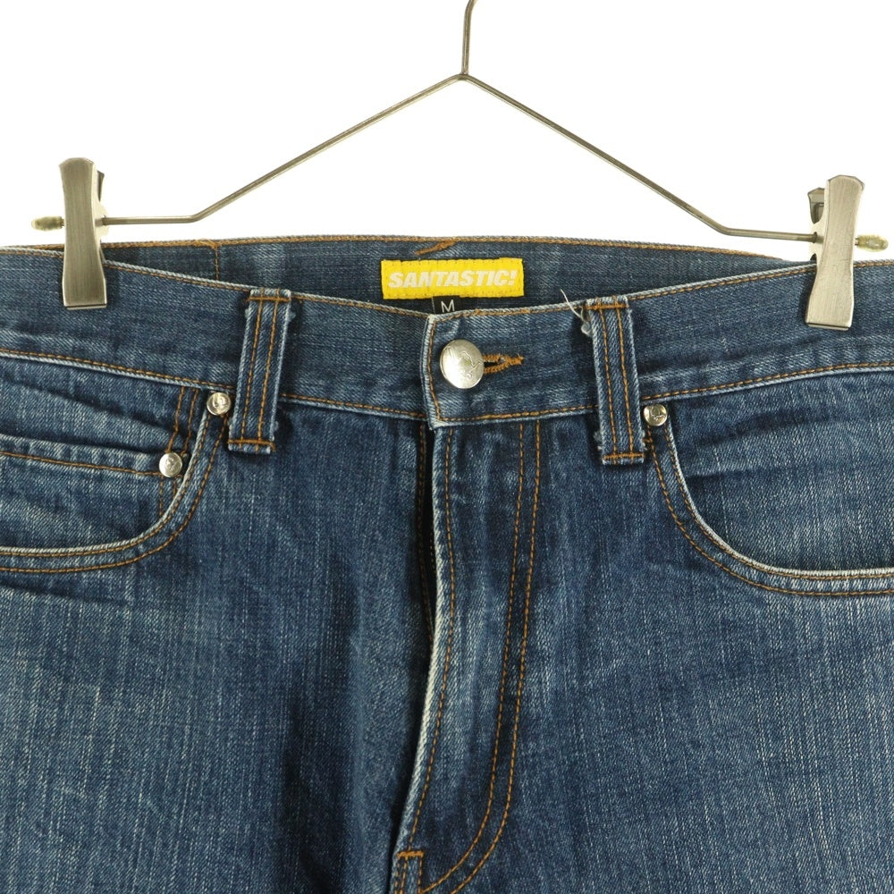 SANTASTIC!(サンタスティック) バック刺繍 ストレートデニムパンツ インディゴ E29014