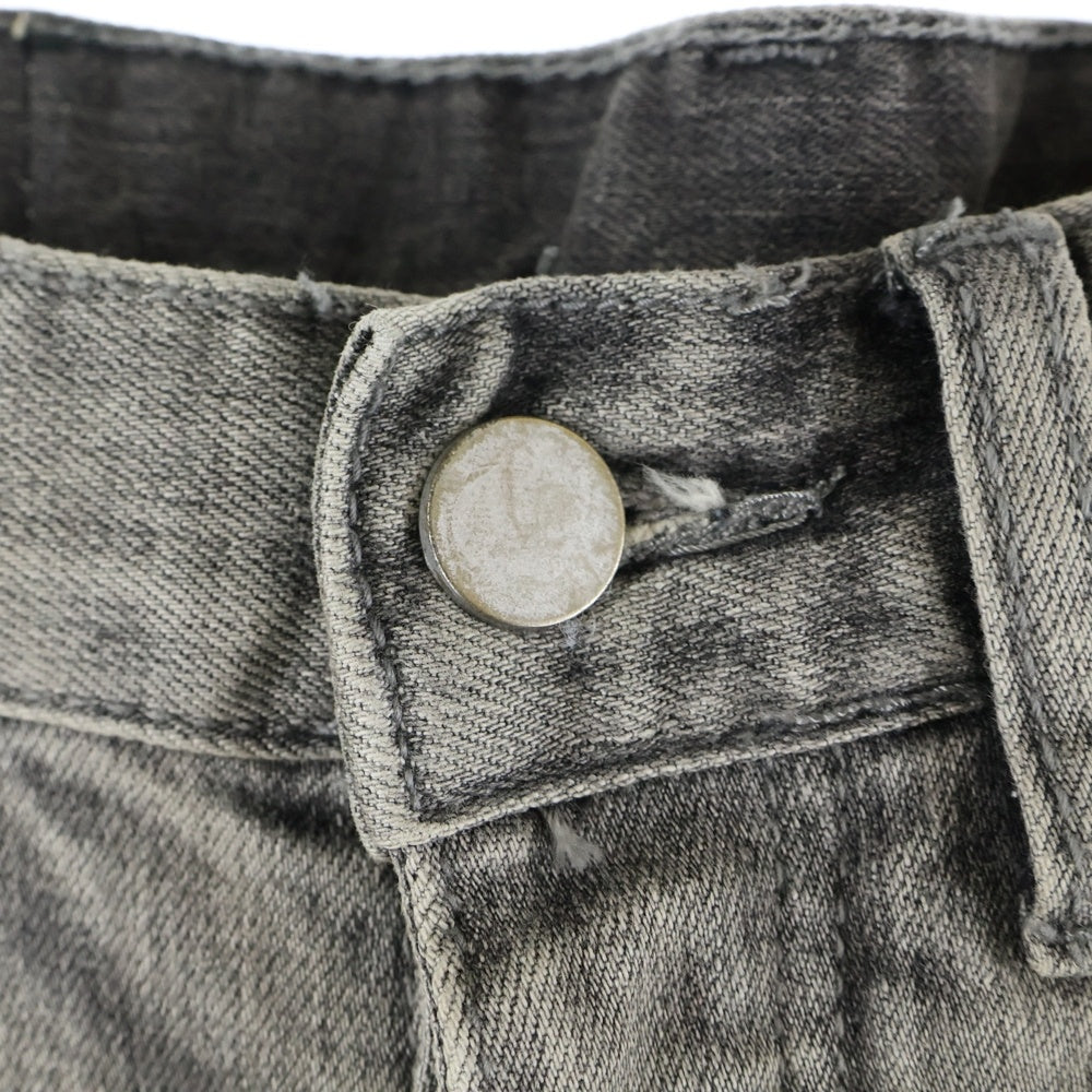 MNML(ミニマル) 裾ジッパー付き スキニーカーゴパンツ グレー