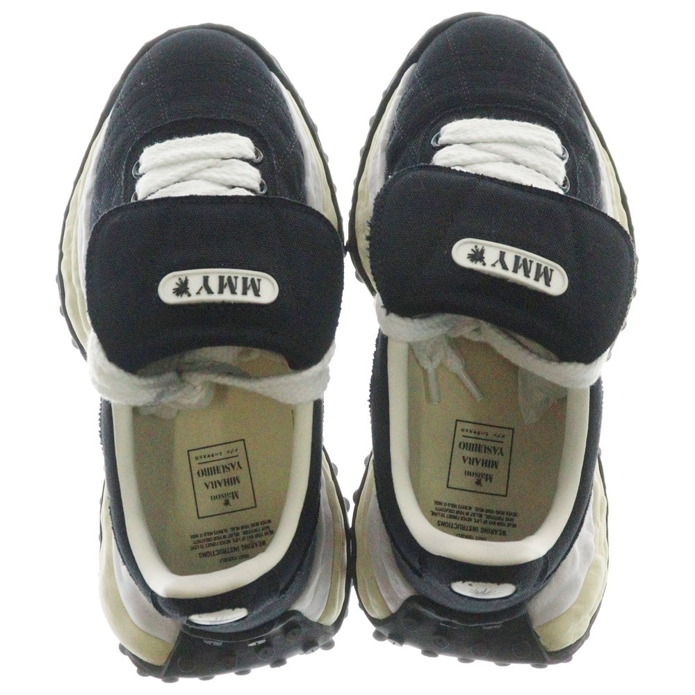 MIHARA YASUHIRO(ミハラヤスヒロ) SCOTT OG Sole Canvas Low-top Sneaker A14FW702 ローカットスニーカー ブラック/ホワイト