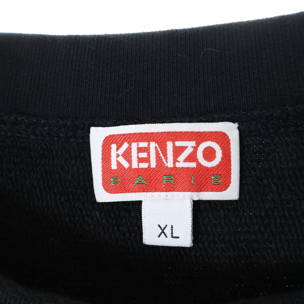 KENZO(ケンゾー) BOKE FLOWER 2.0 クルーネック スウェットトレーナー フロントロゴ ブラック FD55SW4844MF