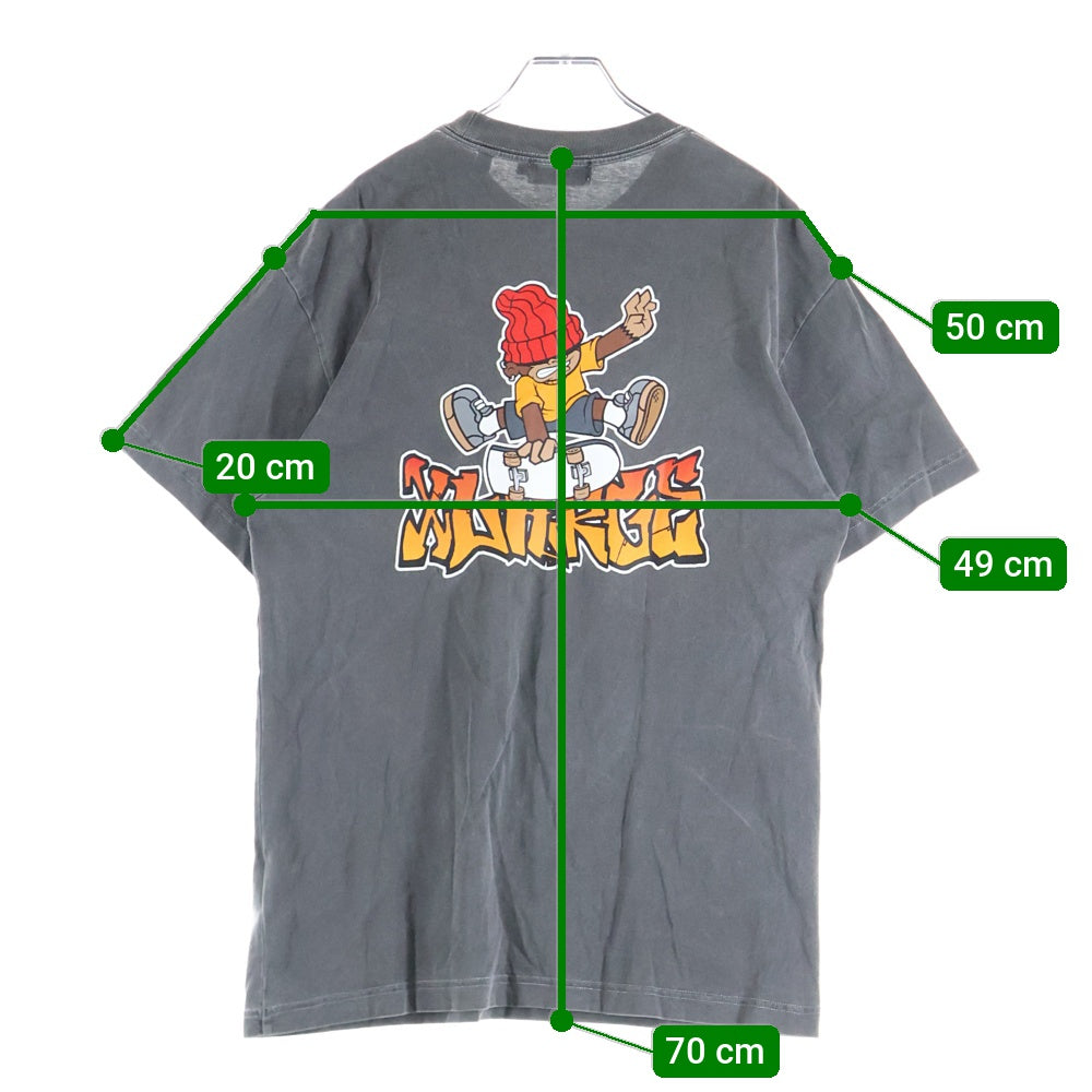 X-LARGE(エクストララージ) Skate Board Tee バックプリント 半袖Tシャツカットソー グレー