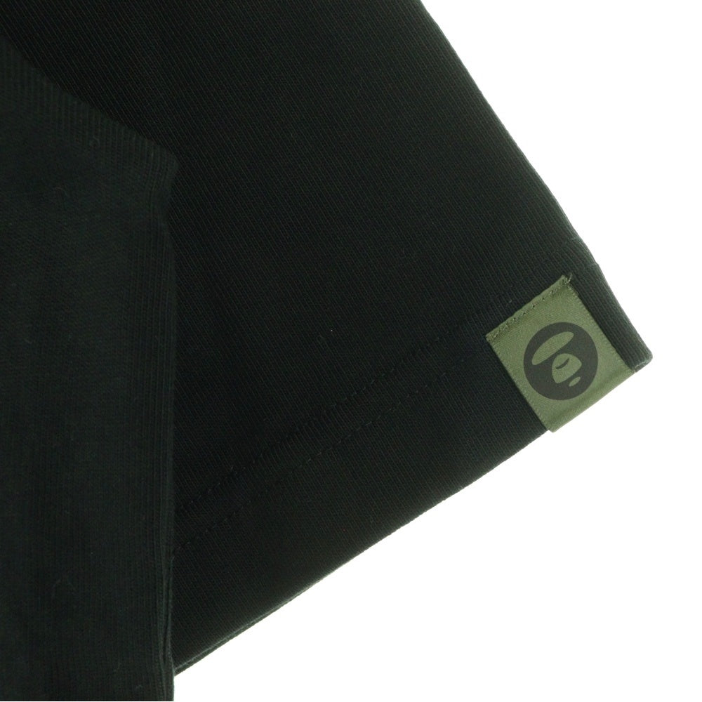 A BATHING APE(アベイシングエイプ) AAPER BRAVO TEE フロントロゴ 半袖Tシャツカットソー ブラック AAPTEM1618XXO