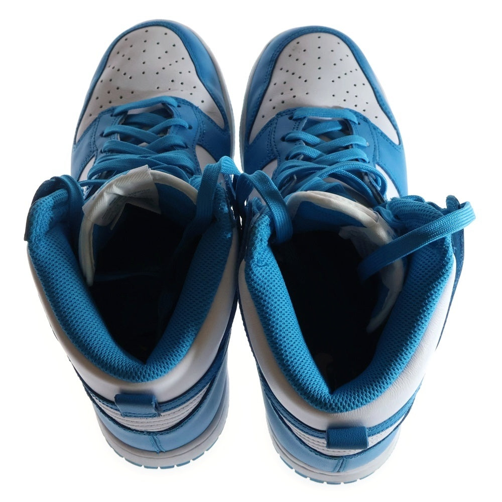NIKE(ナイキ) DUNK HIGH RETRO CHAMPIONSHIP BLUE DD1399-400 ダンク レトロ チャンピオンシップブルー ハイカットスニーカー ホワイト/ブルー US7.5/25.5cm