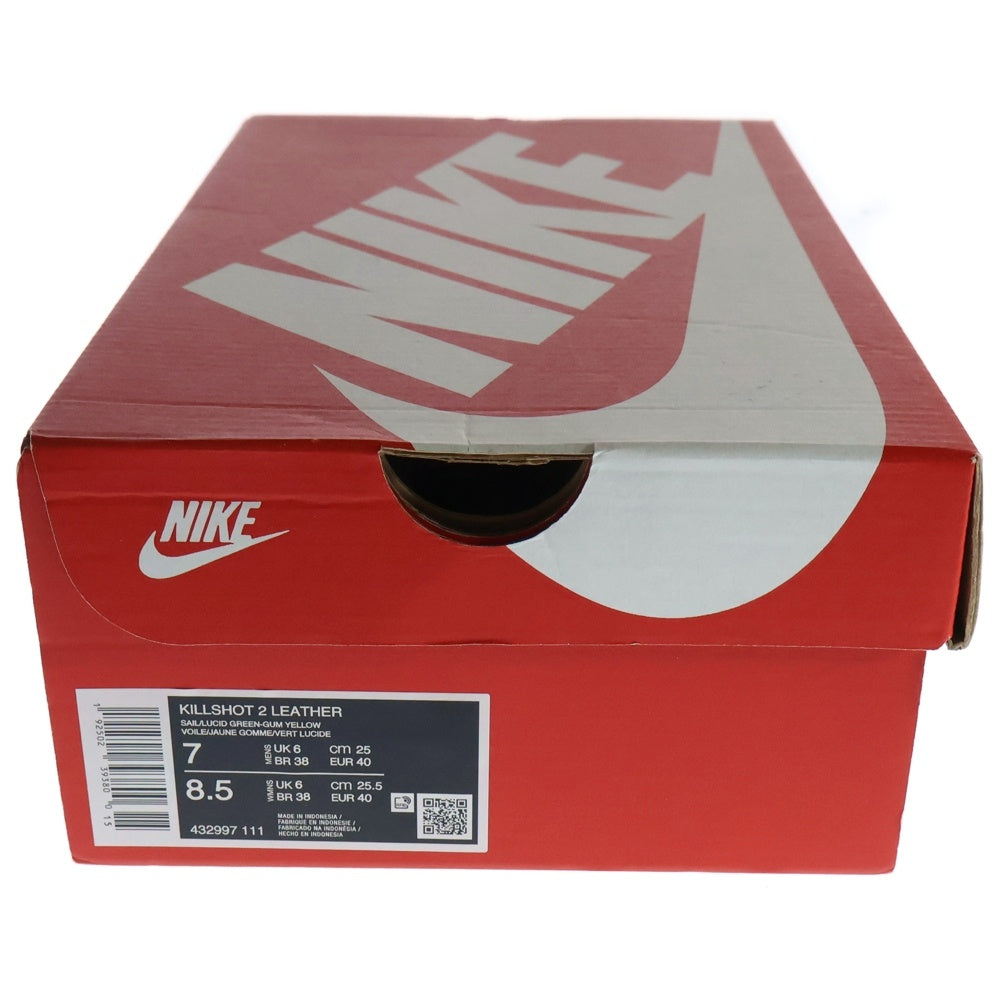 NIKE(ナイキ) J.CREW KILLSHOT 2 432997-111 ジェイクルー キルショット2 ローカットスニーカー ホワイト/グリーン US7/25.0cm