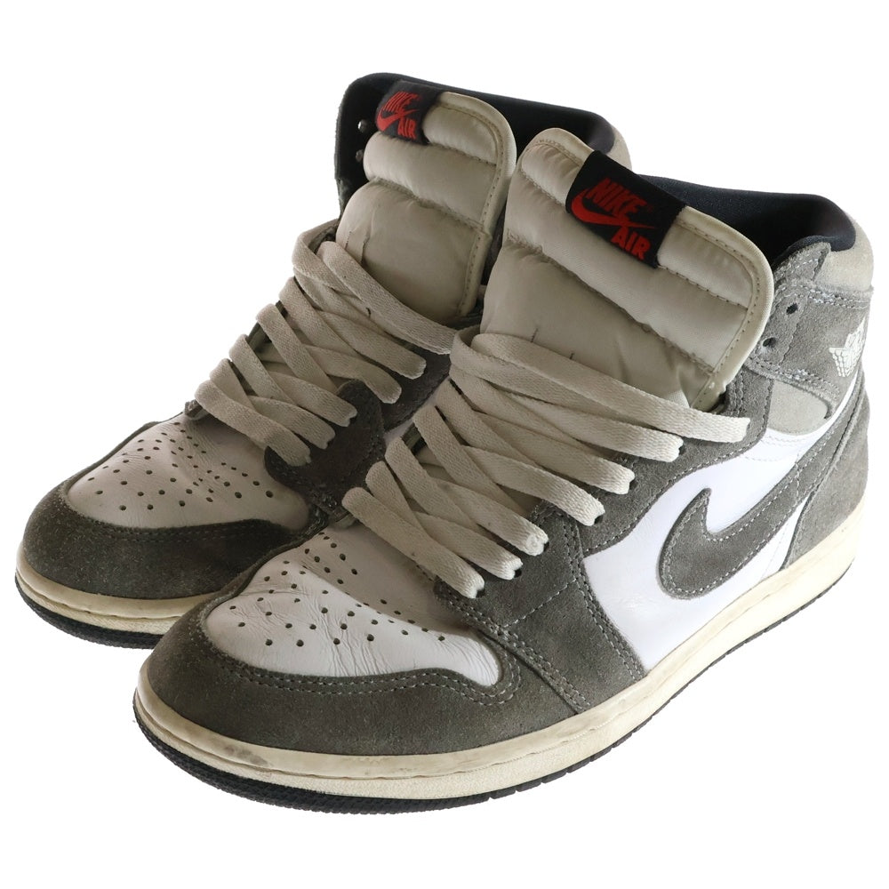 NIKE(ナイキ) AIR JORDAN 1 RETRO HIGH OG BLACK AND SMOKE GREY DZ5485-051 エアジョーダン ブラックアンドスモーク ハイカットスニーカー ホワイト/グレー US7/25cm