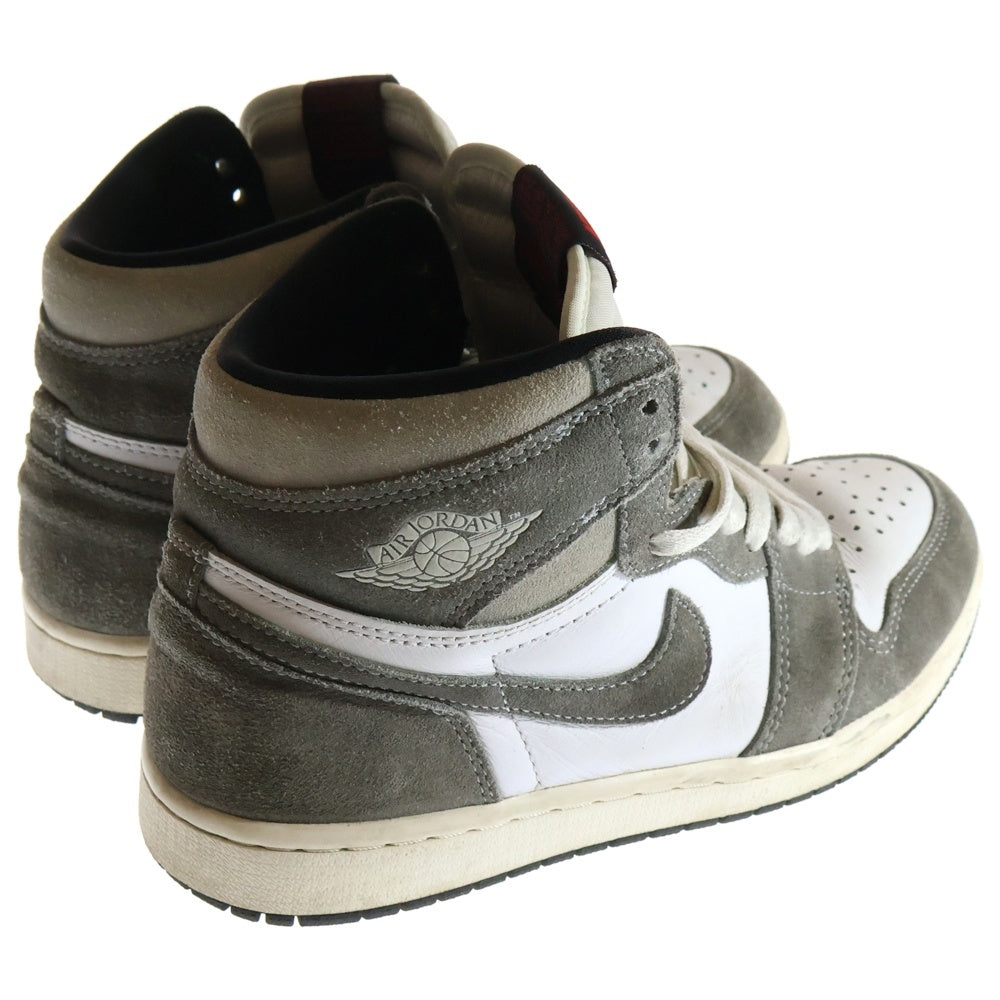 NIKE(ナイキ) AIR JORDAN 1 RETRO HIGH OG BLACK AND SMOKE GREY DZ5485-051 エアジョーダン ブラックアンドスモーク ハイカットスニーカー ホワイト/グレー US7/25cm
