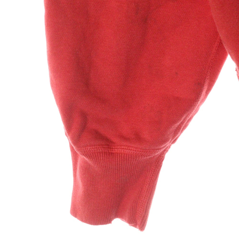 SAINT MICHAEL(セントマイケル) 22SS ANGELHOODIE ヴィンテージ加工 エンジェルプリント プルオーバーパーカー レッド SM-S22-0000-042