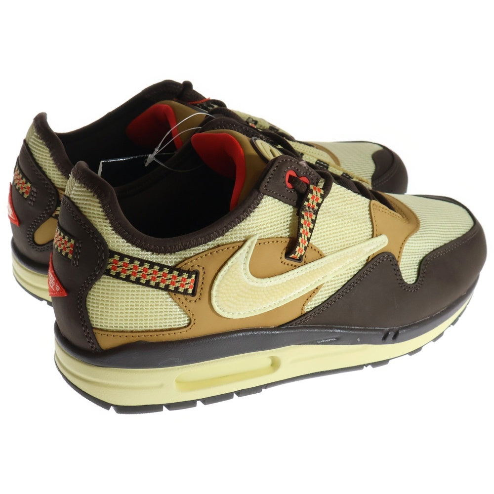 NIKE(ナイキ) ×TRAVIS SCOTT AIR MAX 1 CJ BAROQUE BROWN DO9392-200 トラヴィススコット エアマックス1 カクタスジャック ローカートスニーカー ブラウン US9.5/27.5cm