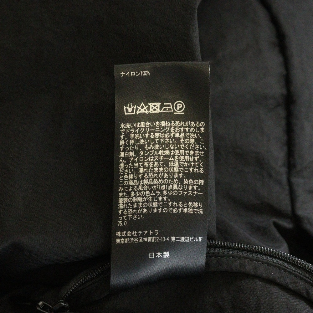 TEATORA(テアトラ) WALLET PANTS RESORT PACKABLE ウォレット リゾートパッカブル ナイロンパンツ ブラック TT-004R-P