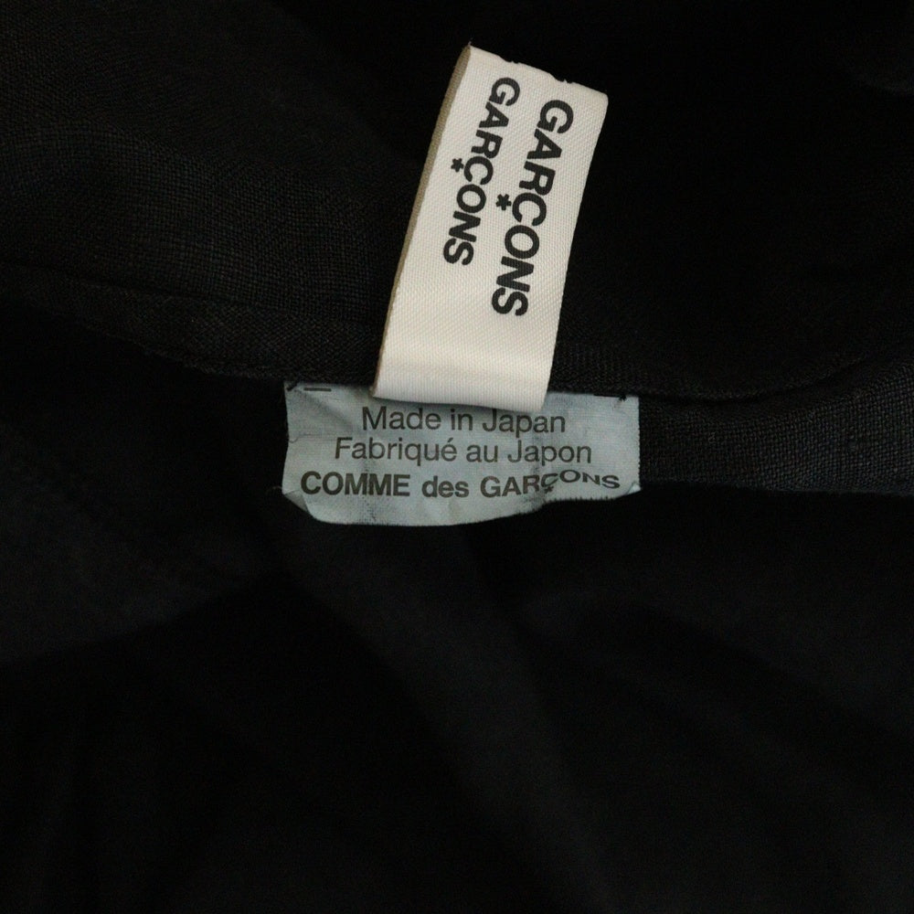 COMME des GARCONS COMME des GARCONS(コムデギャルソンコムデギャルソン) 16SS AD2015 前開き リネンリボンワンピース ブラック レディース RQ-O003