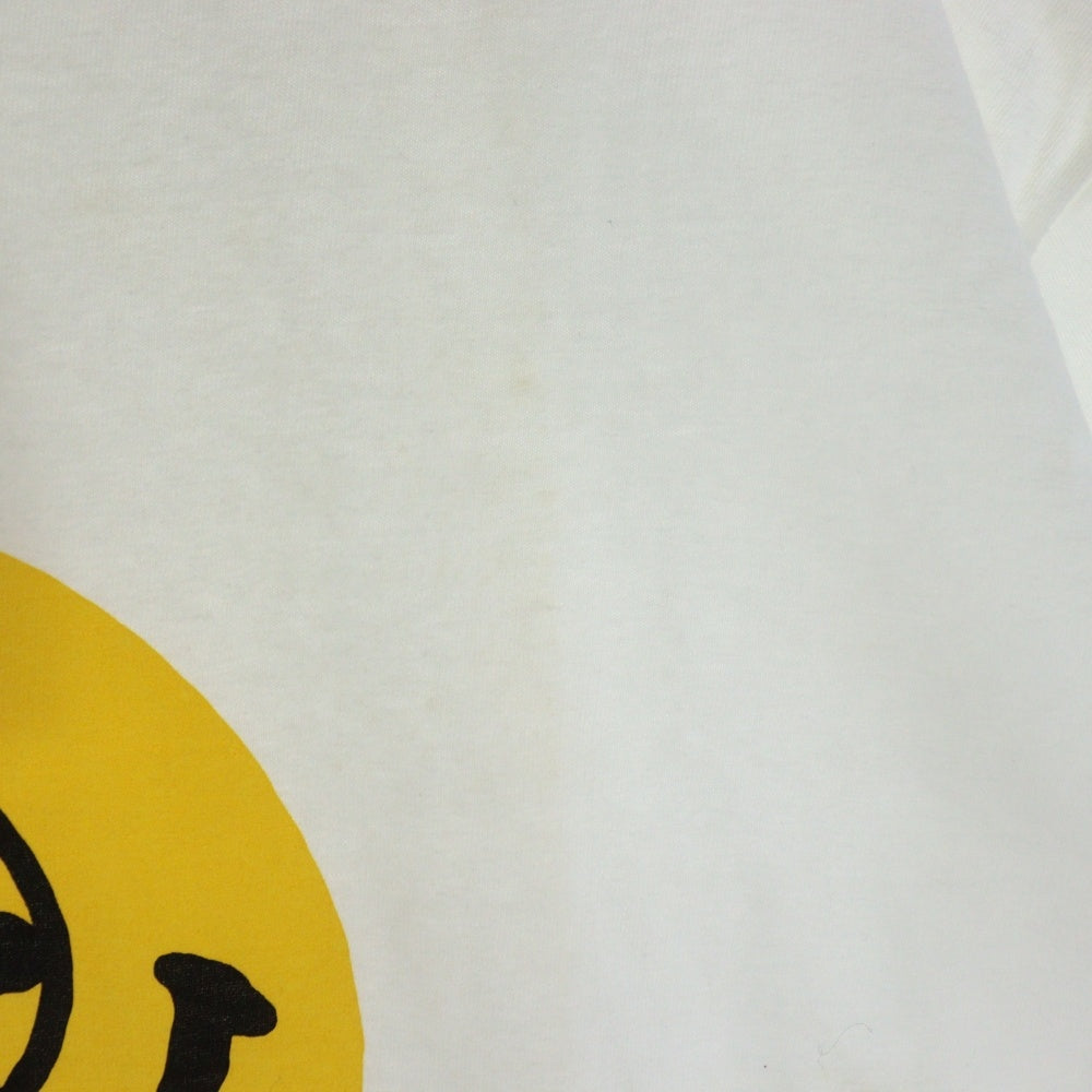 Sasquatchfabrix.(サスクワッチファブリックス) PICASSO SMILE PRINT TEE フロントプロント 半袖Tシャツ カットソー ホワイト