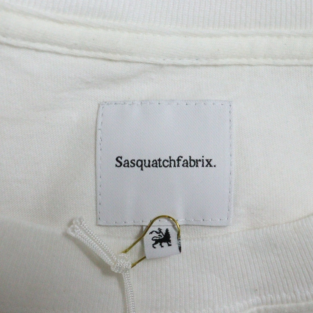 Sasquatchfabrix.(サスクワッチファブリックス) PICASSO SMILE PRINT TEE フロントプロント 半袖Tシャツ カットソー ホワイト