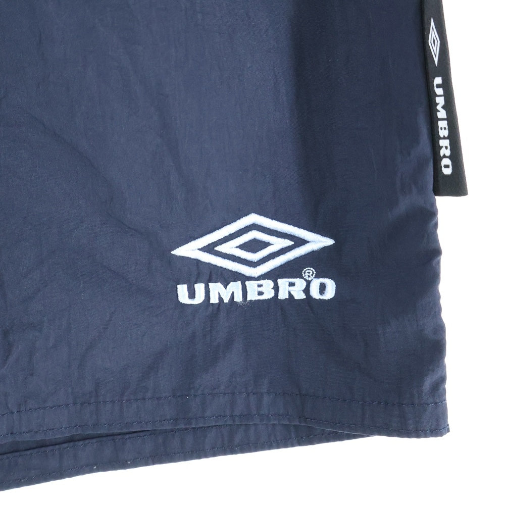 FREAK'S STORE(フリークスストア) ×UMBLO One Point Logo Nylon Shorts アンブロ ナイロンショーツ ハーフパンツ ネイビー 1044394400001