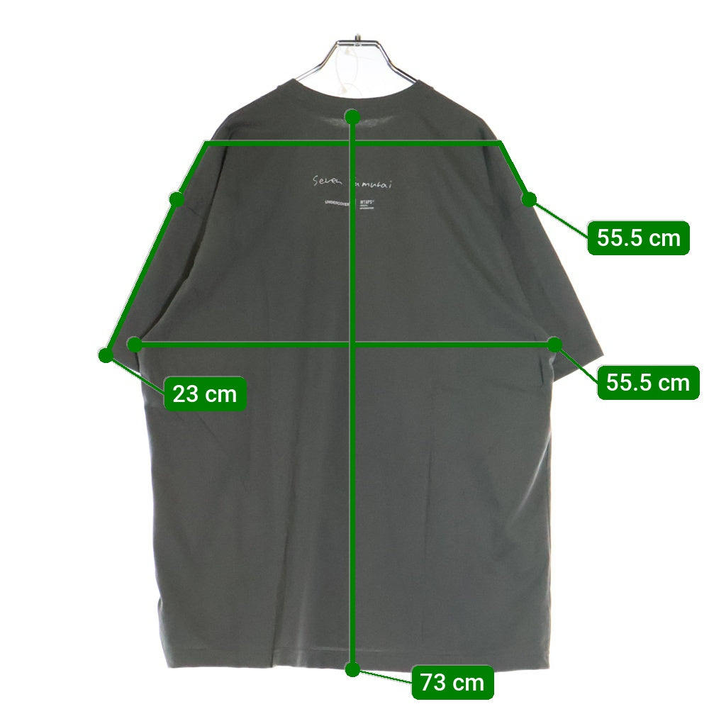 WTAPS(ダブルタップス) 25SS xUNDERCOVER 七人の侍プリントTシャツUC2E9802-5 チャコールグレー