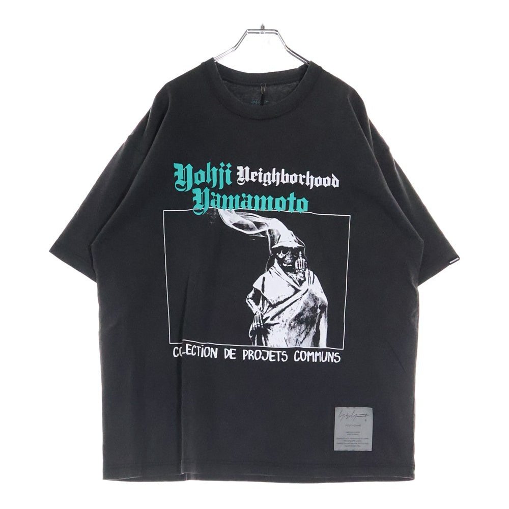 Yohji Yamamoto POUR HOMME(ヨウジヤマモト プールオム) 24SS × NEIGHBORHOOOD クルーネック半袖Tシャツ カットソー グレー HS-T81-286