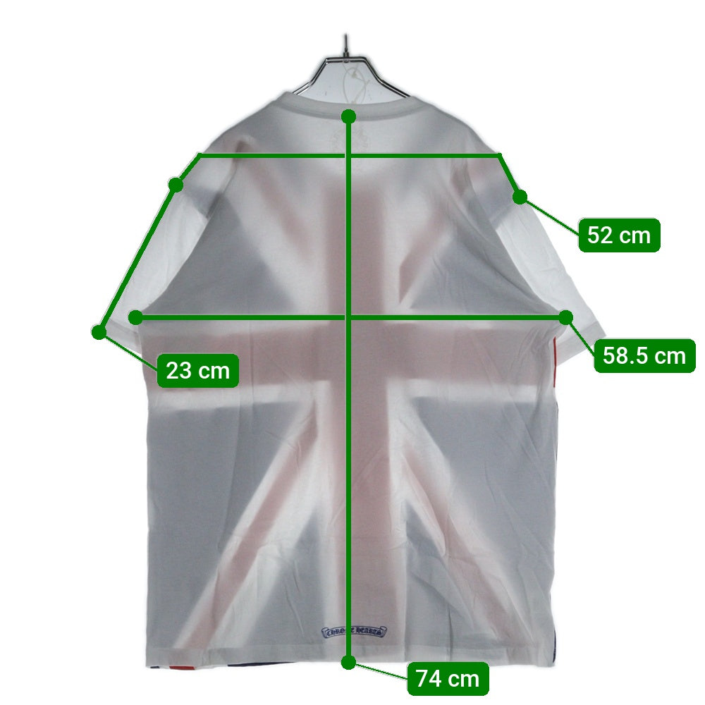CHROME HEARTS(クロムハーツ) UNION JACK Neck Logo S/S ユニオンジャック ネックロゴ 半袖Tシャツカットソー マルチカラー