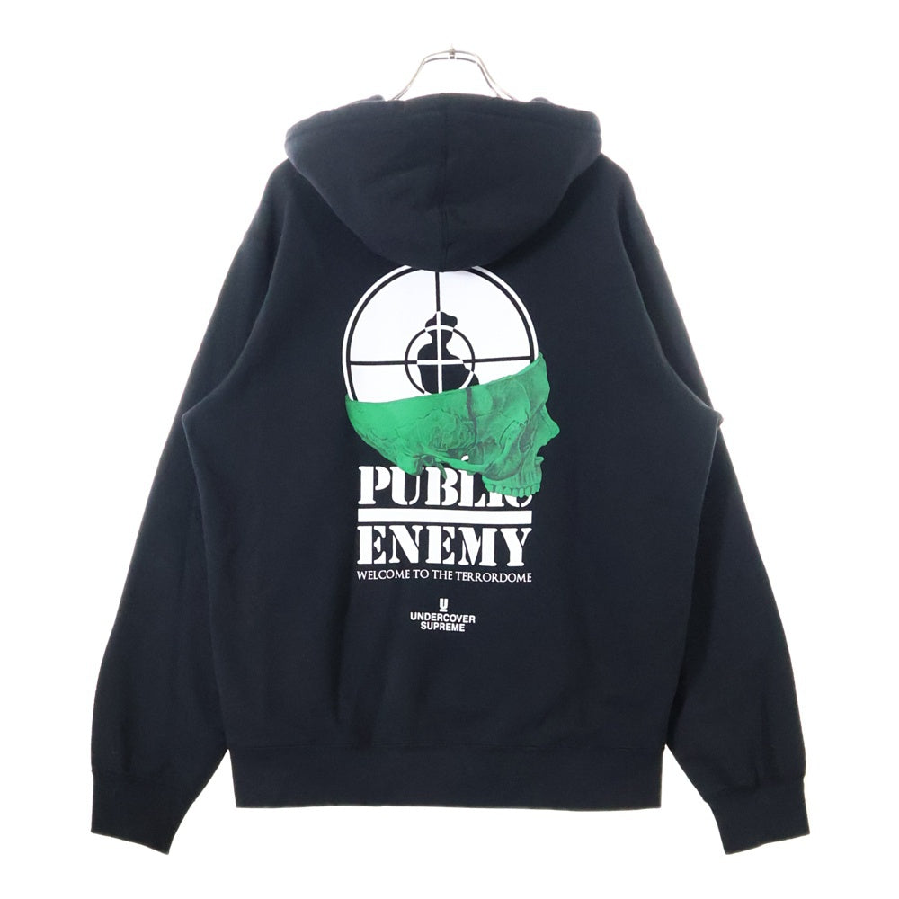 SUPREME(シュプリーム) × Undercover Public Enemy Terrordome Hooded Sweatshirt アンダーカバー パブリックエネミー テラドーム フーデッドスウェットシャツ パーカー ブラック
