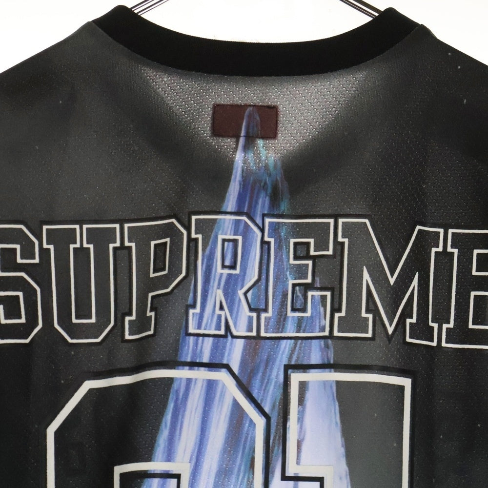 SUPREME(シュプリーム) 21AW Mountain Hockey Jersey マウンテン ホッケージャージ 長袖Tシャツ カットソー ブラック/ブルー