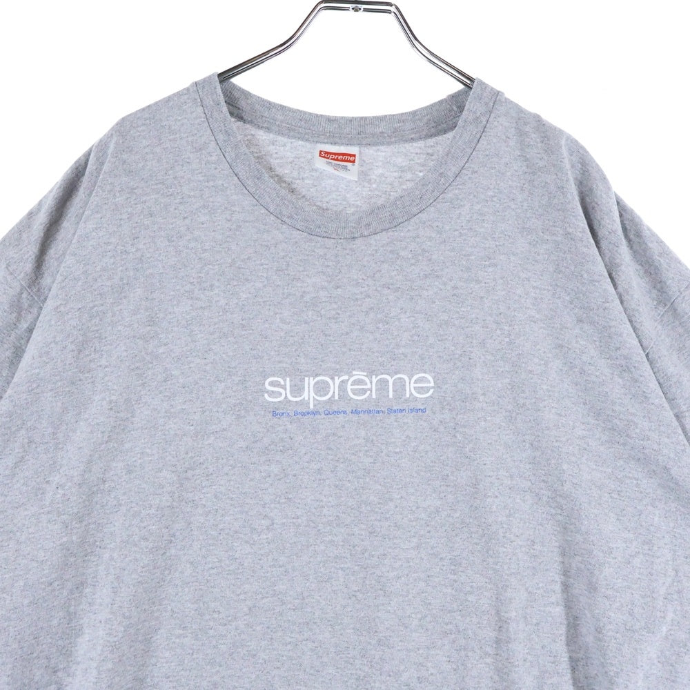 SUPREME(シュプリーム) 21SS Five Boroughs Tee ファイブボロー クラシックロゴ 半袖Tシャツ カットソー グレー